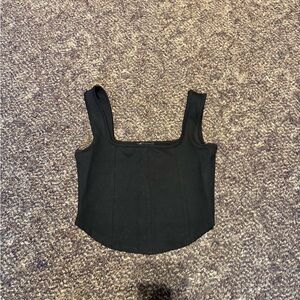 Shinestar Black Crop Top